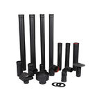 Rustproof Double Wall Black Stove Pipe Weather Resistant With Locking Band