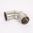 Spigot Lock Angled Chimney Pipe Duct Single Wall Mill Finish Surface Treatment