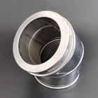 Stainless Steel 45 Degree Elbow Stove Chimney Pipe For Twist Locking System