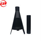 Outdoor Carbon Steel Black 1.5mm Round Wood Burning Stove