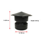 ISO9001 SUS304 Chimney Flue Rain Caps Square Shaped  1.2mm Wall Thickness