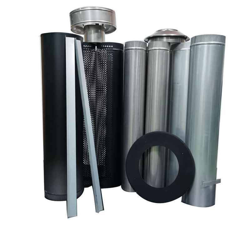 CE Silver Color 1200mm SS 6 Galvanized Stove Chimney Pipe
