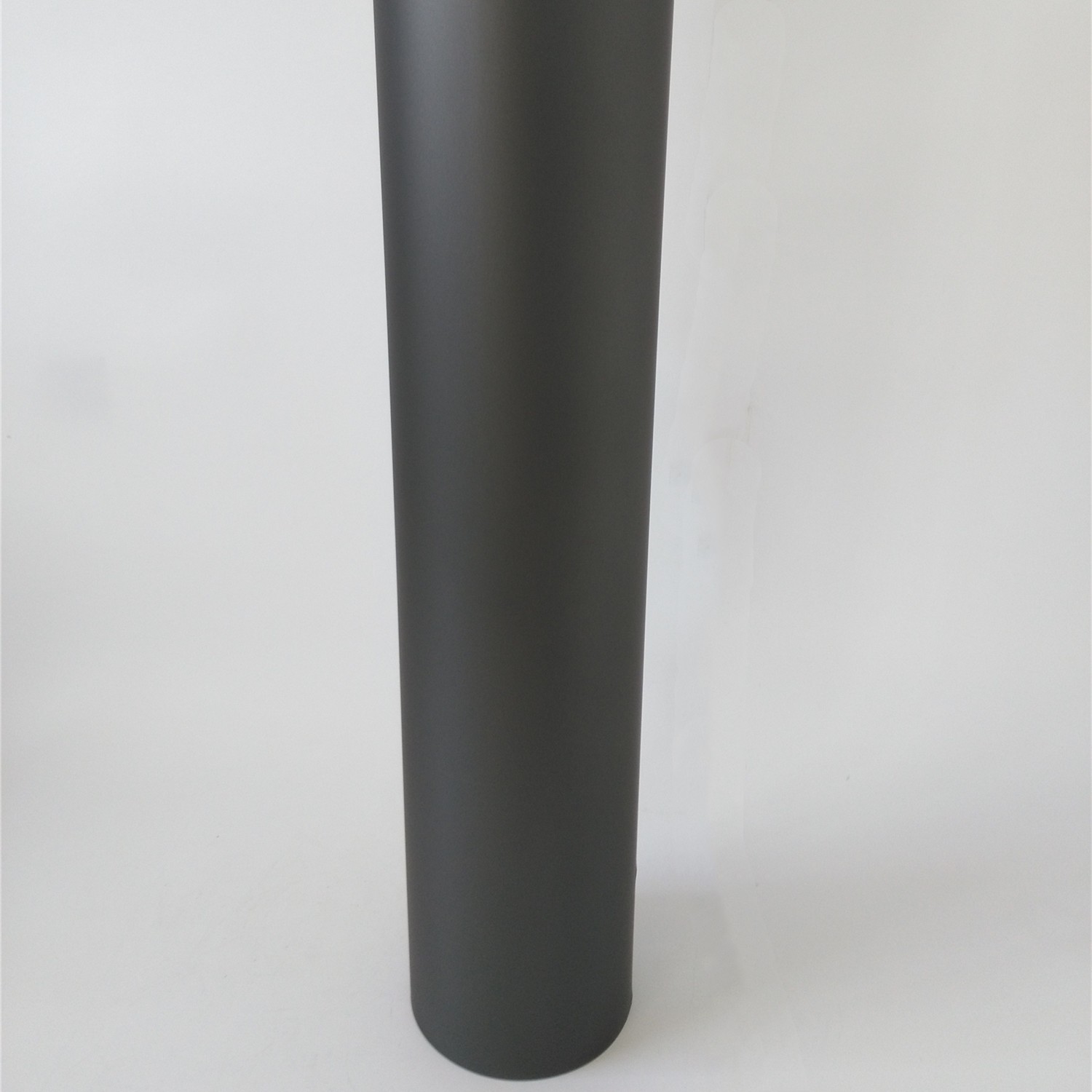 6 Inch Straight Single Wall Stainless Steel Flue Pipe Black Powder 6 Inch Stainless Steel Flue Pipe