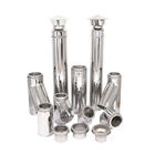 90 Degree Double Wall Stainless Stove Pipe , Stainless Steel Insulated Chimney Pipe