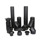 Double Wall Angled Chimney Pipe , 90 Degree Stove Pipe With Twist Lock System